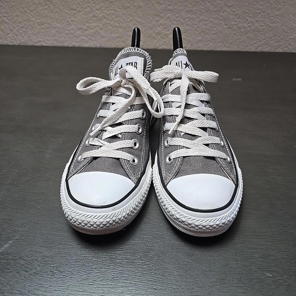 Converse All Star Chuck Taylor Shoes M6 W8 Gray Low Top Sneakers Athletic 1J794 - Picture 4 of 9